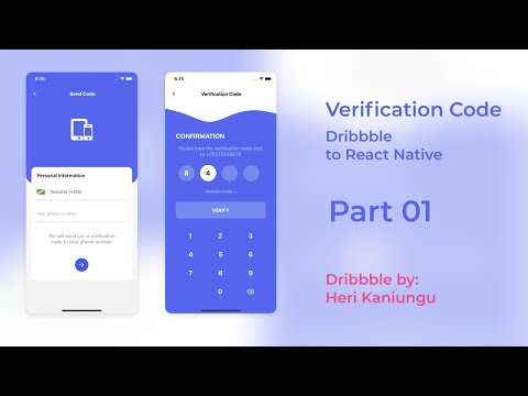 Mobile Verification By Heri Kaniugu Dribbble To React Native Part #01