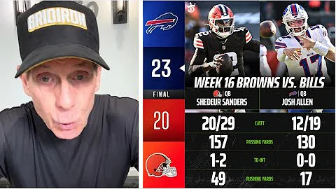 Shedeur Sanders just outplays reigning MVP Josh Allen! - Skip Bayless on Browns loss to Bills 23-20