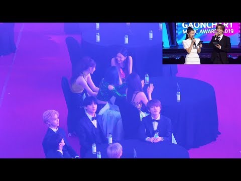 [시상자로 나온 리아(LIA)] 응원해주는 있지(<strong>ITZY</strong>) + NCT <strong>DREAM</strong> Reaction 직캠@200108