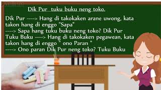 Bahasa Using tentang bagaimana cara mengubah kalimat kabar (berita) menjadi kalimat takon ( tanya )