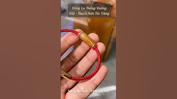 Vòng Lu Thống Vuông Dài Thạch Anh Tóc Vàng