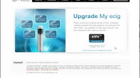 Joyetech eVic Updating Program