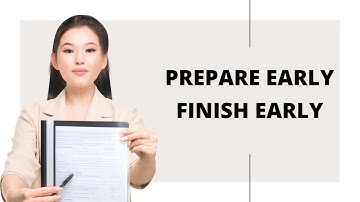 Prepare Early, Finish Early! - Ivy Bound Private & Online Tutoring