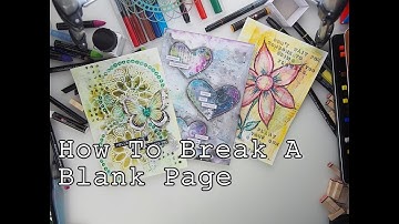 How to Break A Blank Page Mixed Media Art Journaling part5 ♡ Maremi