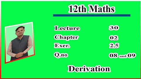 class 12th Maths|  chapter 2 Exercise 2.5 |question 8 |questionb9 || 2nd year math chap 2