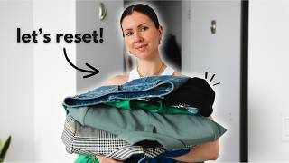 How I RESET My Wardrobe For A New Season | closet organization & switchover