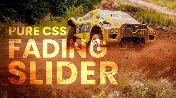 Pure CSS Fading Slider | Html CSS Animation Effects Tutorial