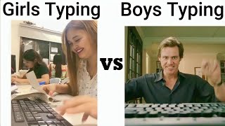 Girls Typing⌨️ VS Boys Typing⌨️😂😂 #girlsvsboys #comedy #funny screenshot 5