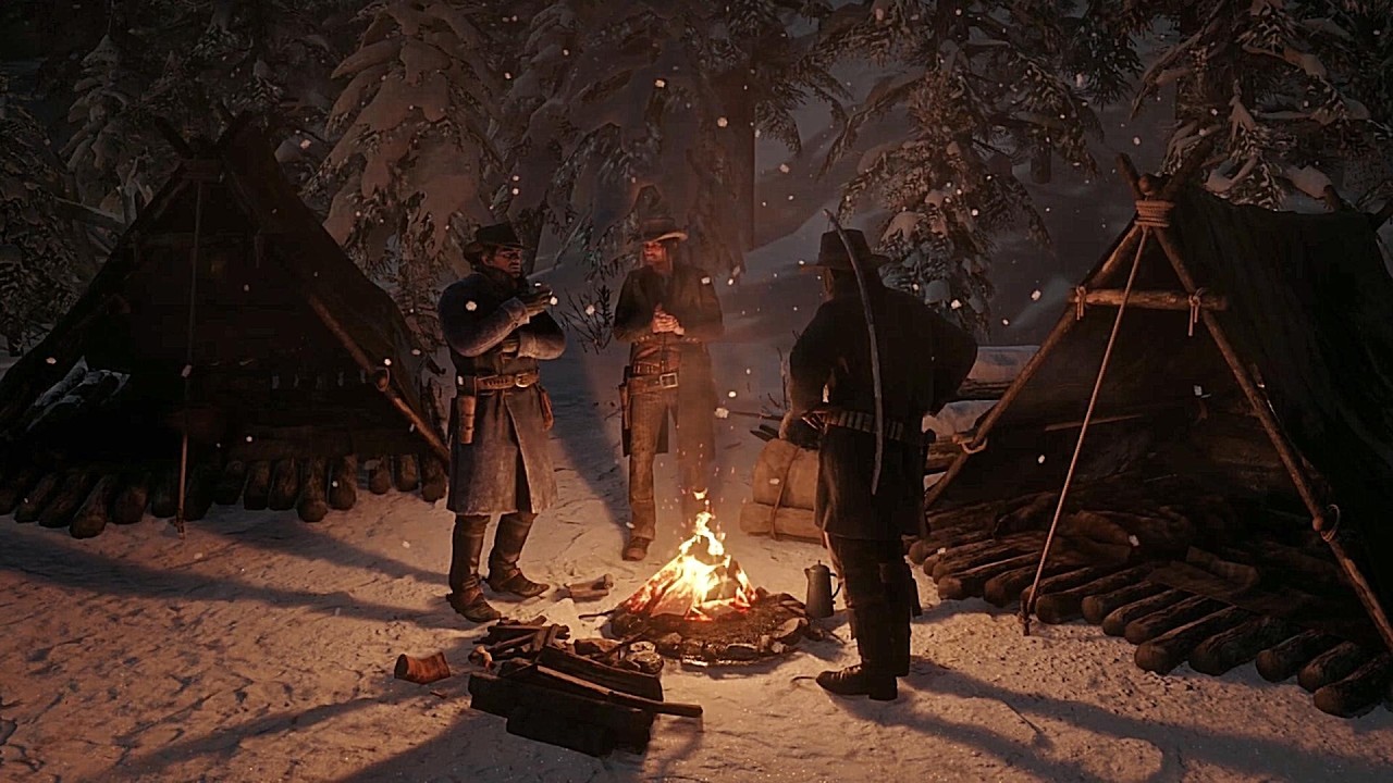 Hunkering Down During A Blizzard At The Lodge | RDR2 ASMR