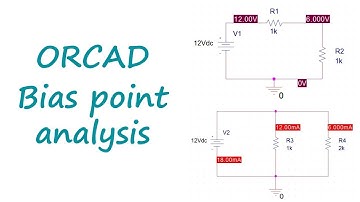 Bias point analysis using Orcad