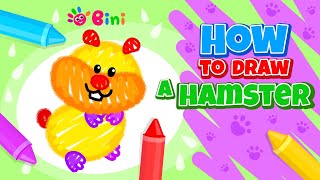 How to draw a Hamster. Step by step tutorial. screenshot 4
