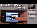 Yaesu FTM 400XD APRS Set Up