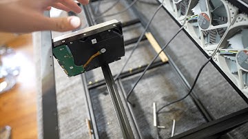 Hard Drives on a Mining Frame (I have NO IDEA What I