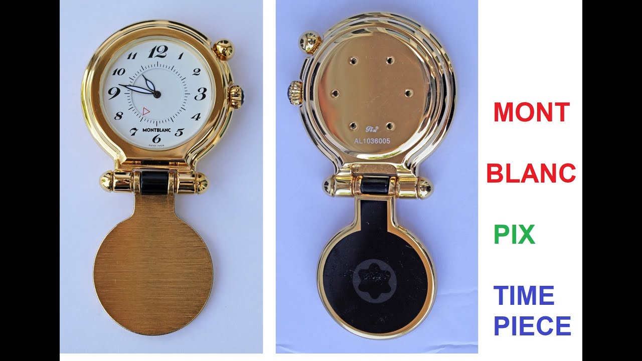 MONTBLANC TRAVEL ALARM TIMEPIECE Review & $50 Battery Change - YouTube