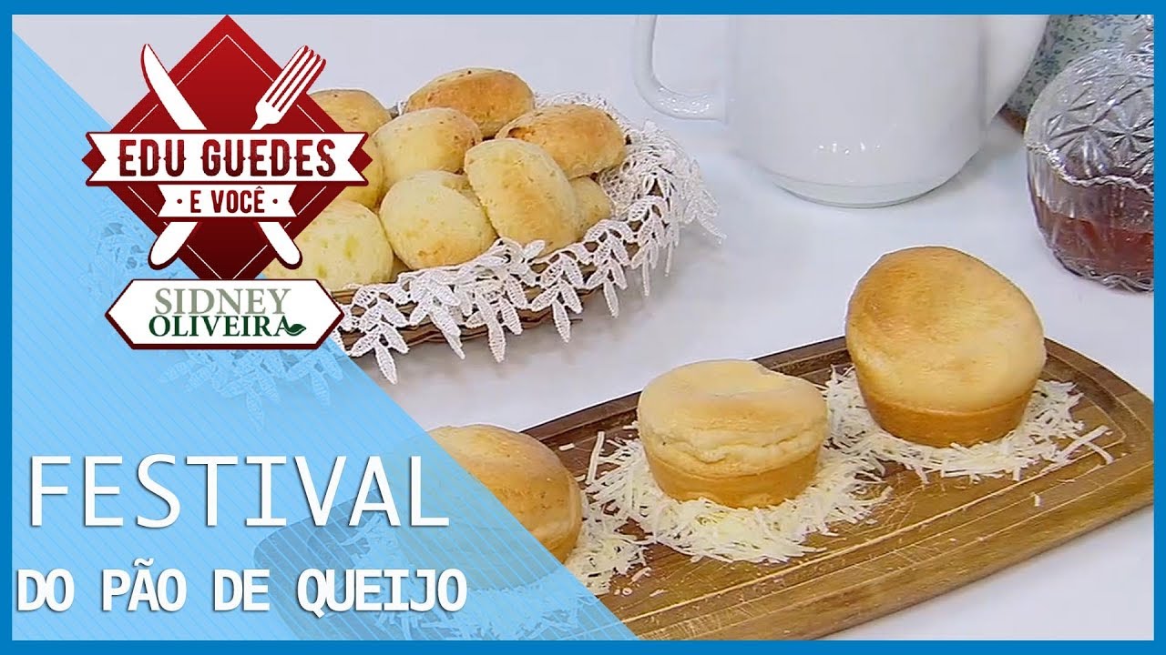 Edu Guedes ensina a preparar receitas de pão de queijo