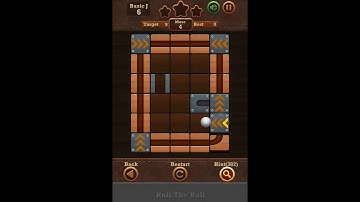 Roll The Ball Slide Puzzle 2 - Moves Basic J Level 6 Walkthrough