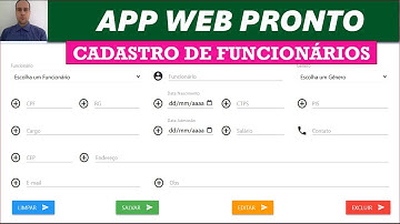 Planilhas Google | App Web de Cadastro de Funcionários | GRÁTIS PARA COPIAR