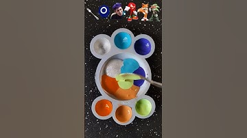 Sonic The Hedgehog vs Squid game2 guess the mixed color part191 #colormixing #satisfying #asmr