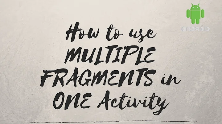 How to Use Multiple Fragments in One Activity | how to call fragment from activity|2021