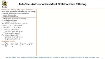 AutoRec | Lecture 81 (Part 2) | Applied Deep Learning (Supplementary)