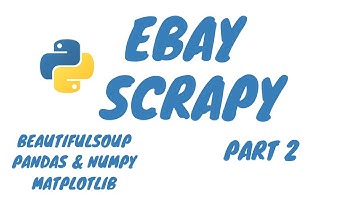 eBay Scrapy - part 2 FindingAPI & BeautifuSoup