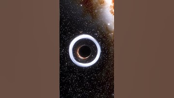 A black hole bends light behind it. This is called Gravitational Lensing. #space