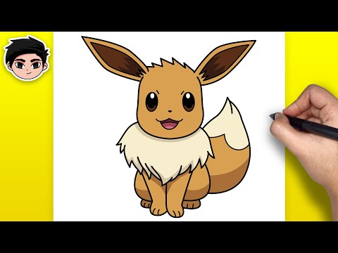 How to Draw Eevee from Pokemon  Easy StepbyStep