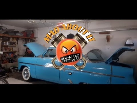 1954 ford customline, painless wiring, rewiring, first start, - YouTube