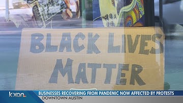 Downtown businesses recovering from coronavirus shutdown face challenges related to protests