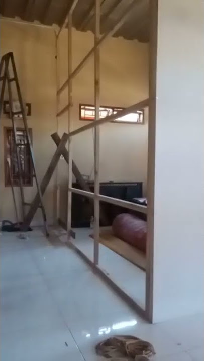 pemasangan rangka dan dinding kalsiboard
