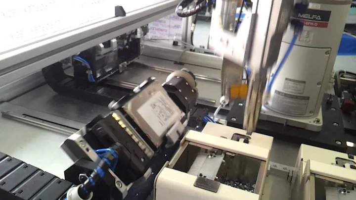 Scara robot screwriver HDD assembly station