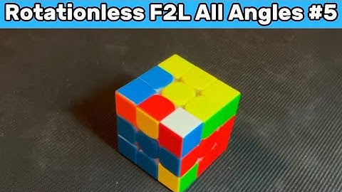 How To Solve This F2L Case Rotationless From All Angles (#5) #f2ltips