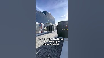 Massive Bitmain Bitcoin Hydro mining facility in Washington that is mining 4.8 Bitcoin a day #bitcoi