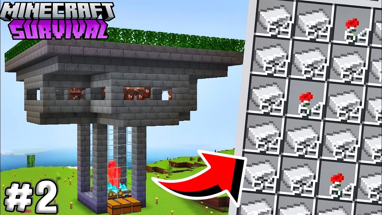 I Build The Best Iron Farm In Minecraft PE 1.21 Survival Series Part-2 ...