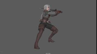 Azri Elf Sword Attack Animation (Rough)