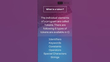 Token in C: Interview Questions🤔 #shorts #trending ding #short