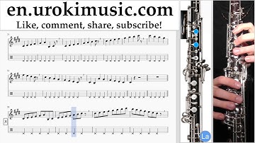 How to Play Oboe Ed Sheeran - Shape Of You Tabs Part#1 um-a352