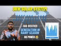 3kw Solar system | Rainy season generation | Adani topcon | Mufti bijli yojana | Unit generation
