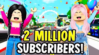 🔴 2 MILLION SUBSCRIBER SPECIAL LIVE! ROBUX GIVEAWAY! Q\&A! (Roblox Brookhaven RP)