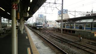 「豪快なジョイント音」EF210-154号機牽引コキ24両貨物 小田原駅通過