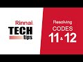 Resolving codes 11 and 12 on a rinnai tankless water heater