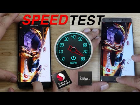 Galaxy Note 7 Exynos vs Note 7 Snapdragon 820 SPEED TEST