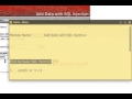 Add data with sql injection