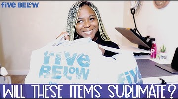 Five Below Sublimation Haul/Test | Sublimate Hoodie, Shirts, Blankets, Pillow & Shirts