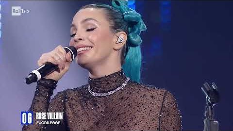 Rose Villain - "Fuorilegge" {SANREMO 2025} Live Audio - Photo/Video Show