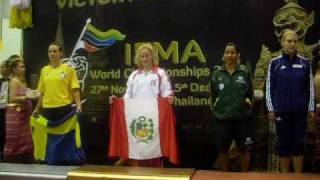 Final fight. Valentina Shevchenko (Peru) VS Lina Lansberg (Sweden) IFMA 2010.Medalla de oro