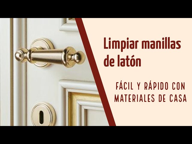 Así se consigue que la manilla de la puerta de la cocina quede limpia como  si fuera nueva