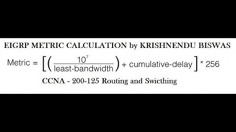 || EIGRP || COMPOSITE  METRIC CALCULATION || HINDI