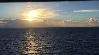 Adventure of the Seas Sunrise (Timelapse) Aug. 20, 2017 5:33 AM