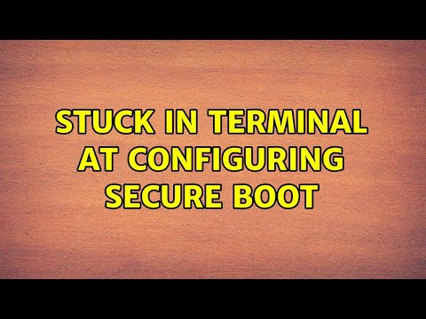 Ubuntu: Stuck in terminal at Configuring Secure Boot hqdefault